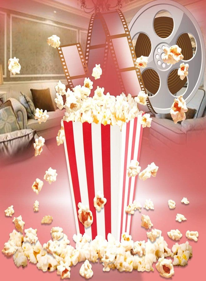 ceiba tree Popcorn Boxes Colorful Striped for Party Movie Night Mini Popcorn Bags Buckets Cardboard Container Supplies for Thursday Night Football 24Pcs - Image 4